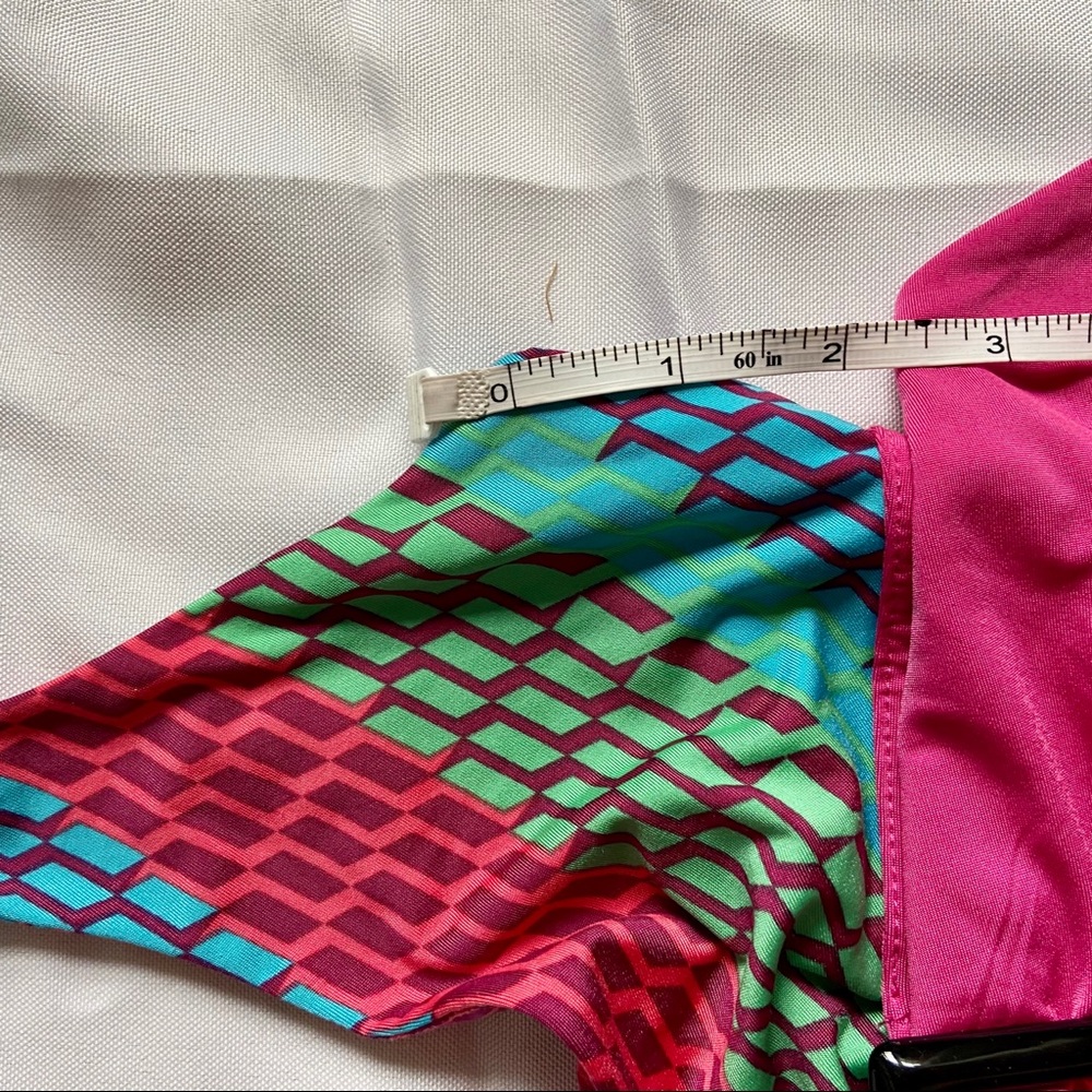 Y2K Guess Multicolor Geometric Halter Dress - Picture 8 of 12